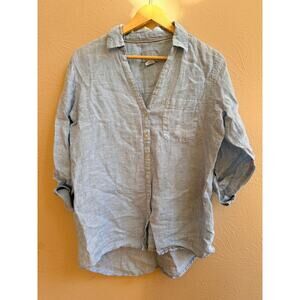 100% Linen Sigrid Olsen Top Size Medium